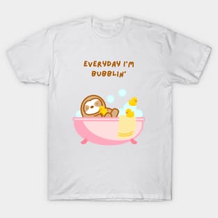 Everyday I’m Bubbling Bubble Bath Sloth T-Shirt